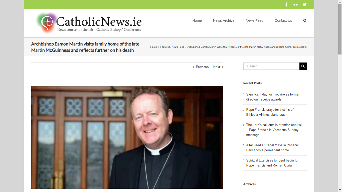 EamonMartinVisitsMcGuinnessHome